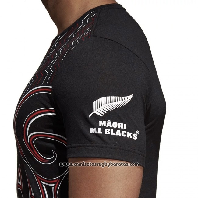 Camiseta Nueva Zelandia All Blacks Maori Rugby 2019 Brown
